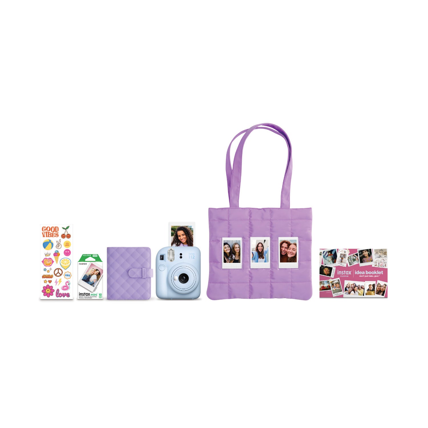 Fujifilm Instax Mini 12 Holiday Bundle 2025 (Blue) – Focus Camera