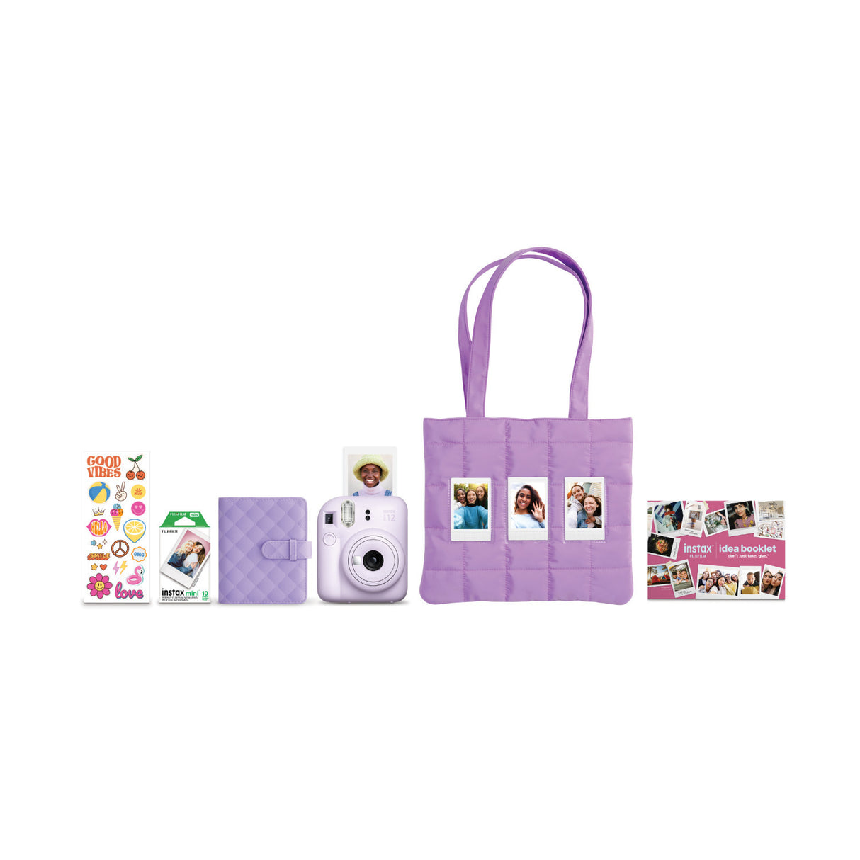 Fujifilm Instax Mini 12 Holiday Bundle 2025 (Purple)