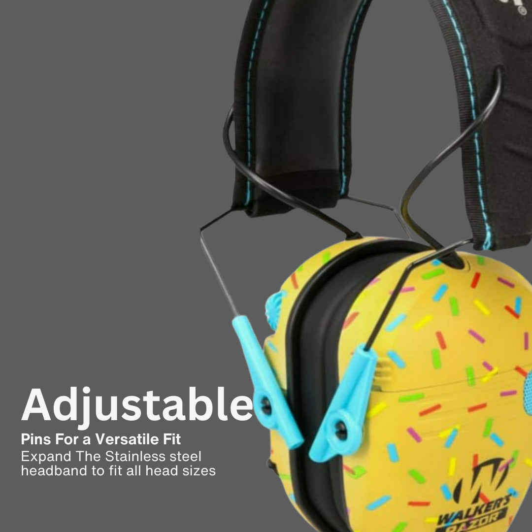 Walker's Razor Slim Electronic Muff (Gold, 2-Pack) Bundle with Accessories