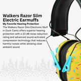 Walker's Razor Slim Electronic Muff (Gold, 2-Pack) Bundle with Accessories