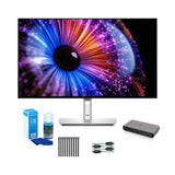 Dell UltraSharp U2724D 27-Inch QHD 2560 x 1440 Monitor (Platinum Silver) Bundle