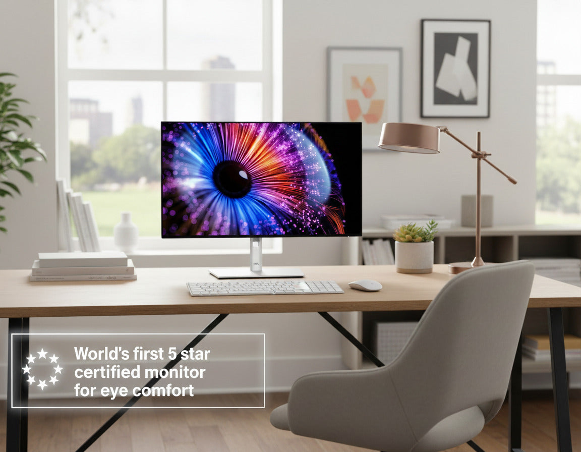 Dell UltraSharp U2724D 27-Inch QHD 2560 x 1440 Monitor (Platinum Silver) Bundle