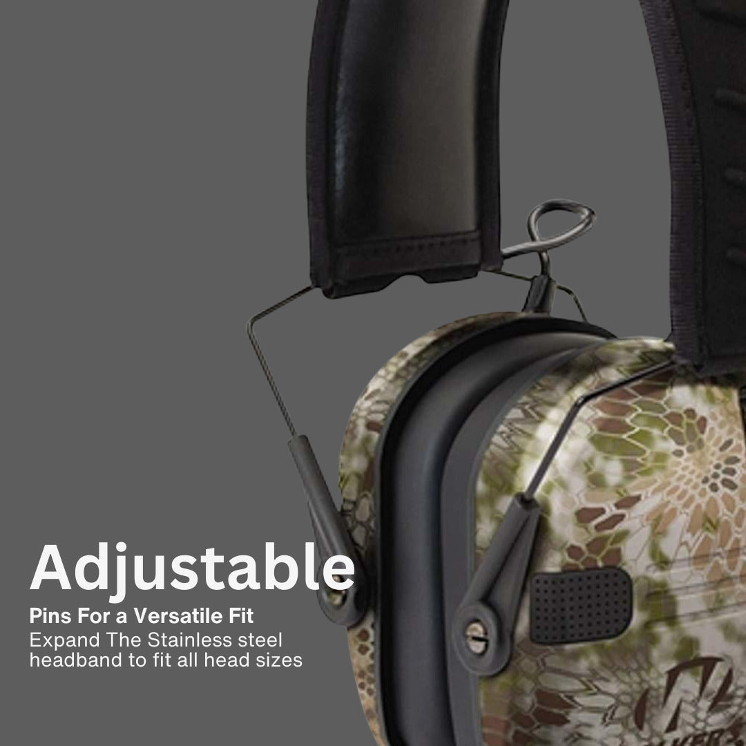 Walker's Razor Walkie Talkie Bundle with Ear Muff (Kryptek Camo) and Accessories