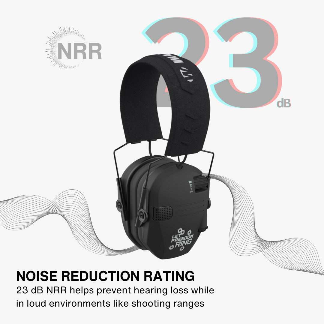 Walker's Razor Walkie Talkie with Ear Muff (Let Freedom Ring) and Accessories