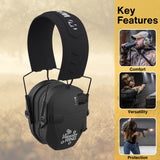 Walker's Razor Walkie Talkie with Ear Muff (Let Freedom Ring) and Accessories