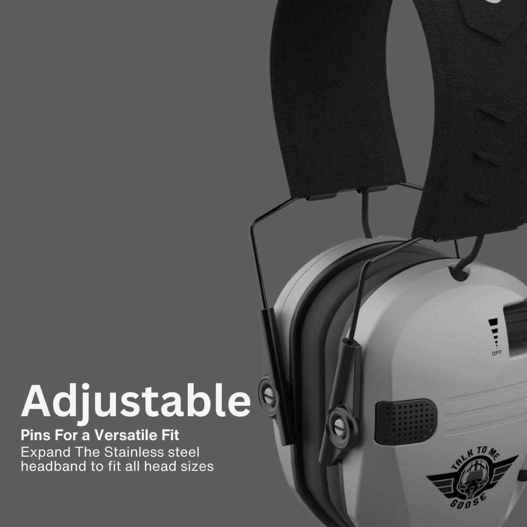 Walker's Razor Slim Electronic Muff  (Gray, 2-Pack) Bundle with Accessories