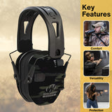 Walker's Razor Slim Electronic Muff (Multicam Gray Camo, 2-Pack) Bundle