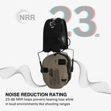 Walker's Razor Walkie Talkie Bundle with Ear Muff (US Flag-FDE) and Accessories