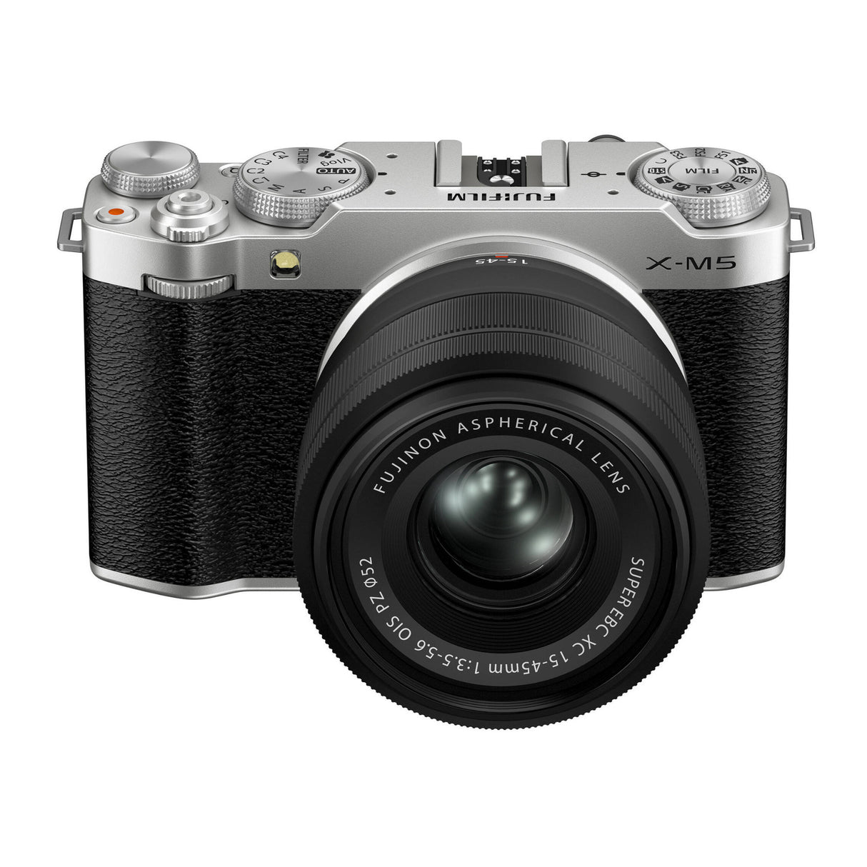 FUJIFILM X-M5 Mirrorless Camera with XC 15-45mm f/3.5-5.6 Lens (Silver)