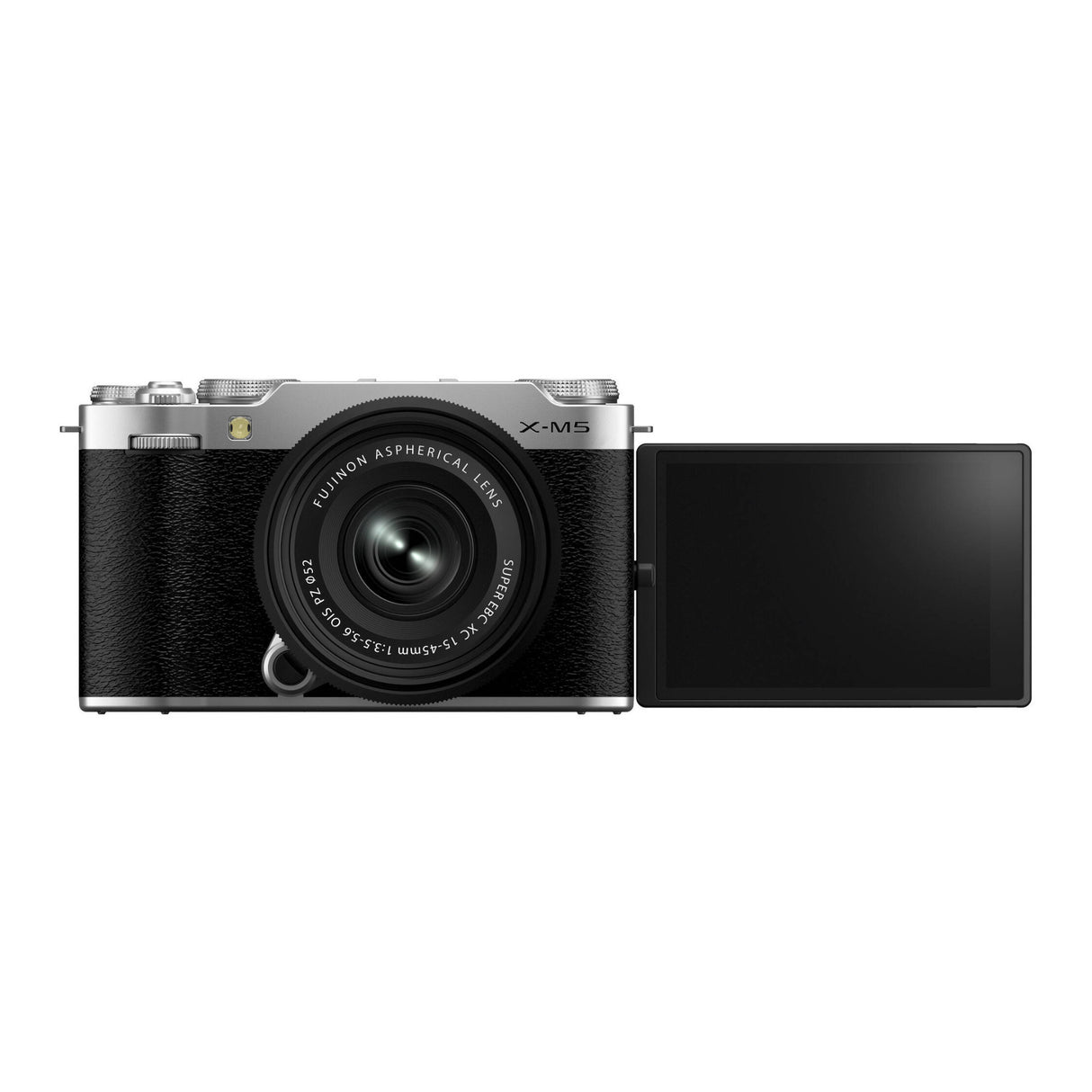 FUJIFILM X-M5 Mirrorless Camera with XC 15-45mm f/3.5-5.6 Lens (Silver)