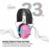 Walker's Razor Slim Electronic Muff (Pink, 2-Pack) Bundle with Accessories