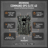 Browning Trail Camera Command Ops Elite 40 with SD Card and Batteries Combo