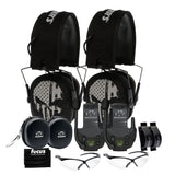 Walkers Razor Walkie Talkie Bundle with Ear Muff (Punisher) and Accessories