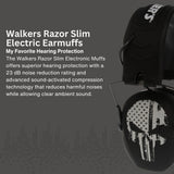 Walkers Razor Walkie Talkie Bundle with Ear Muff (Punisher) and Accessories