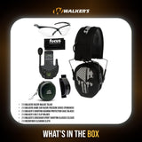 Walkers Razor Walkie Talkie Bundle with Ear Muff (Punisher) and Accessories