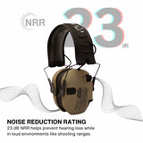 Walker's Razor Slim Electronic Muff (Tan, 2-Pack) Bundle with Accessories