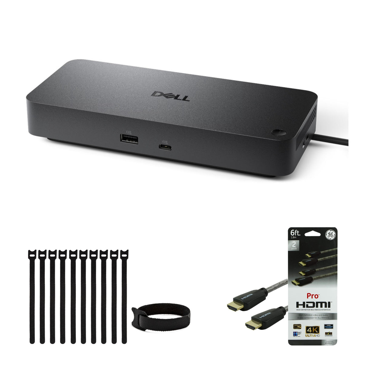 Dell WD25 Pro Dock - Universal 100W USB-C Docking Station Bundle