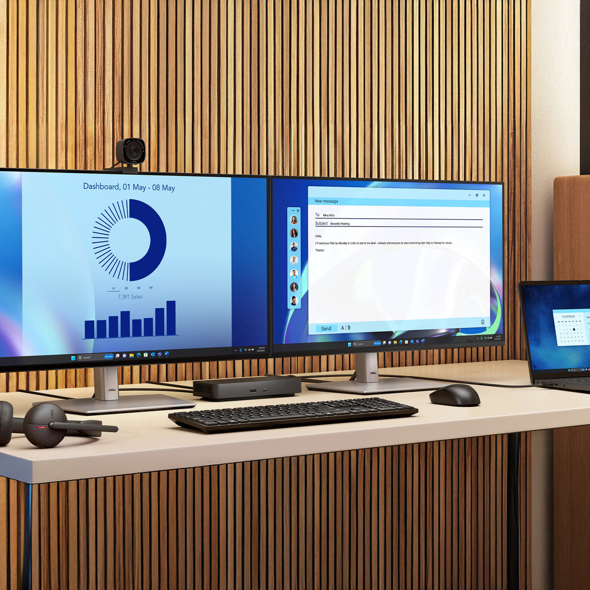 Dell WD25 Pro Dock - Universal 100W USB-C Docking Station Bundle