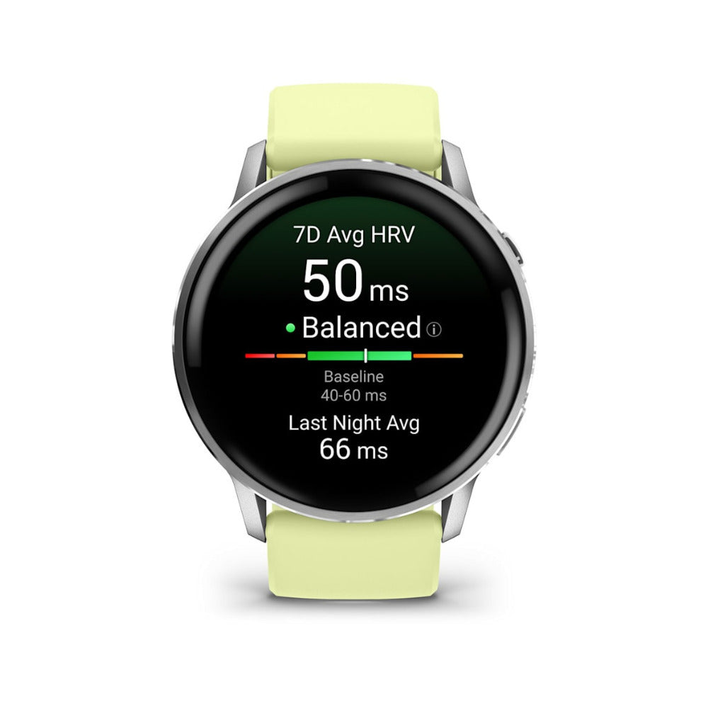 Garmin Venu 4 Smartwatch (Silver/Citron)