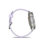 Garmin Venu 4 41mm Smartwatch (Silver with Periwinkle Silicone Band)