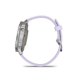 Garmin Venu 4 41mm Smartwatch (Silver with Periwinkle Silicone Band)