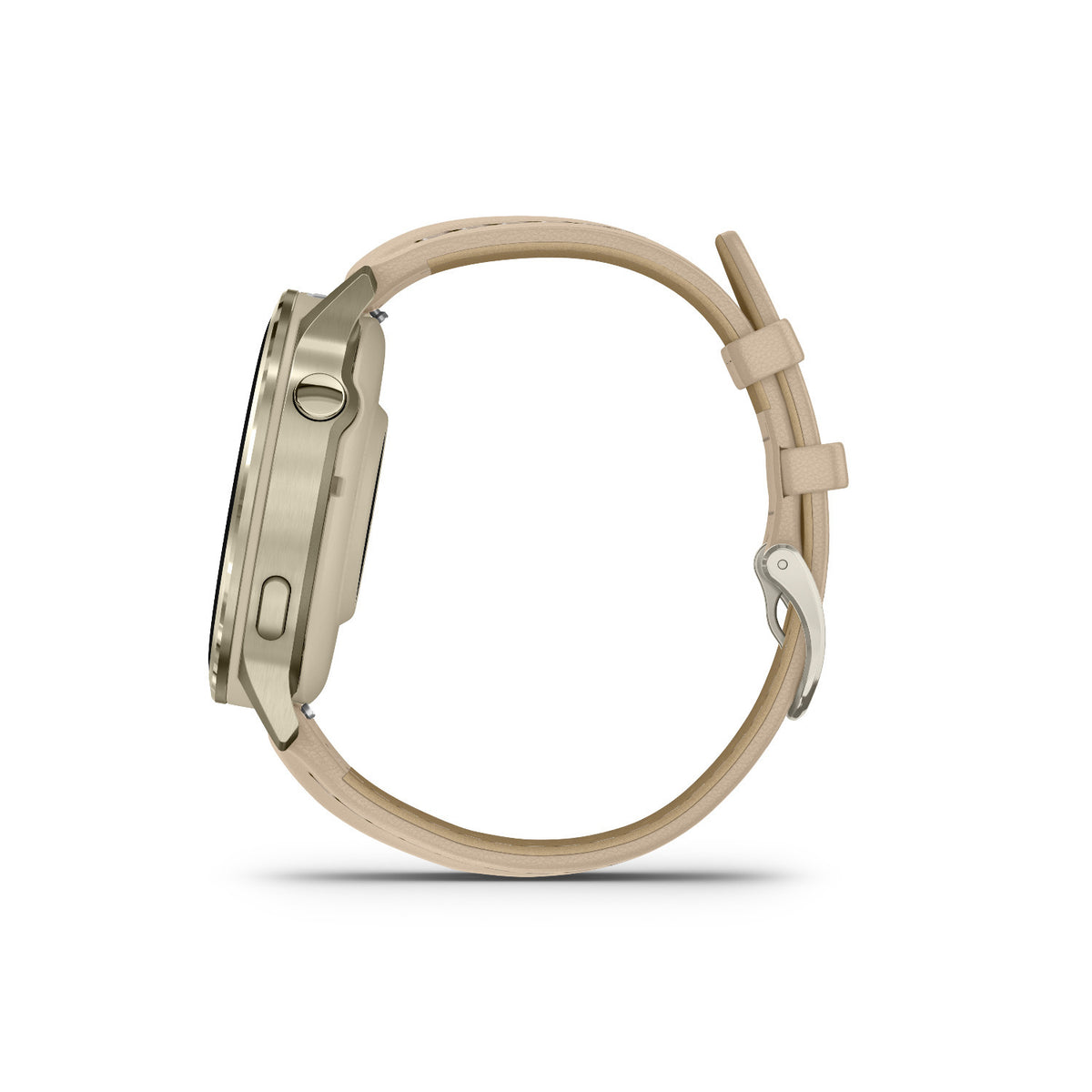 Garmin Venu 4 41mm 1.2-Inch Amoled GPS Smartwatch Lunar Gold/Light Sand Leather