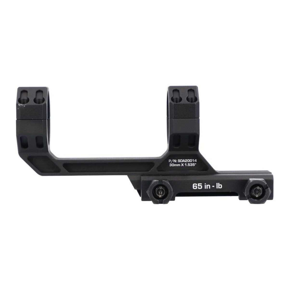 Sig Sauer Alpha MSR 30mm Scope Mount - 7075-T6, Epoxy Powder-Coated (Black)
