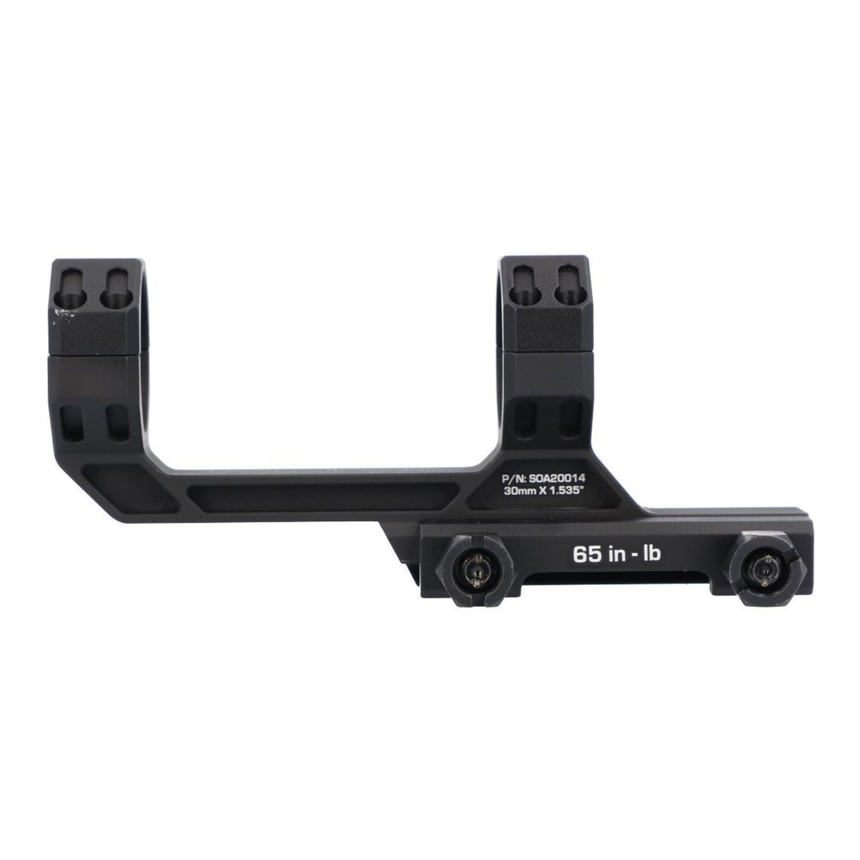 Sig Sauer Alpha MSR 30mm Scope Mount - 7075-T6, Epoxy Powder-Coated (Black)