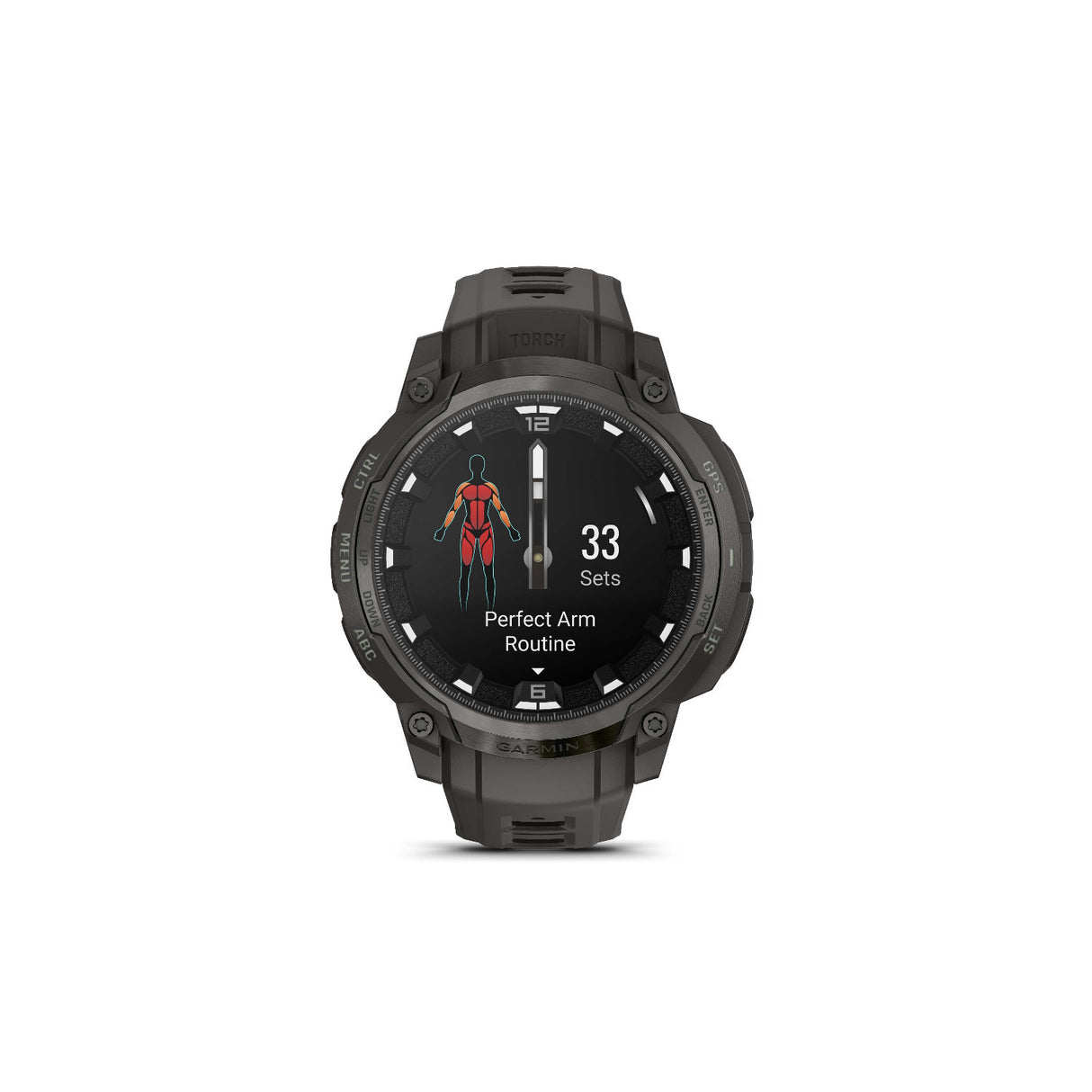 Garmin Instinct Crossover 1.2-Inch AMOLED GPS Smartwatch (Charcoal)