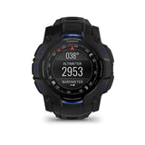 Garmin Instinct 3 AMOLED GPS Smartwatch (Black/Black with Bolt Blue)
