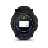 Garmin Instinct 3 AMOLED GPS Smartwatch (Black/Black with Bolt Blue)