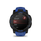 Garmin Instinct 3 AMOLED GPS Smartwatch (Black/Bolt Blue)