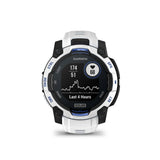 Garmin Instinct 3 AMOLED GPS Smartwatch (Whitestone/Bolt Blue)