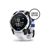 Garmin Instinct 3 AMOLED GPS Smartwatch (Whitestone/Bolt Blue)