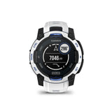 Garmin Instinct 3 AMOLED GPS Smartwatch (Whitestone/Bolt Blue)