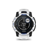 Garmin Instinct 3 AMOLED GPS Smartwatch (Whitestone/Bolt Blue)