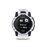 Garmin Instinct 3 AMOLED GPS Smartwatch (Whitestone/Bolt Blue)