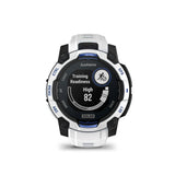 Garmin Instinct 3 AMOLED GPS Smartwatch (Whitestone/Bolt Blue)