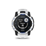 Garmin Instinct 3 AMOLED GPS Smartwatch (Whitestone/Bolt Blue)