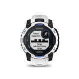 Garmin Instinct 3 AMOLED GPS Smartwatch (Whitestone/Bolt Blue)