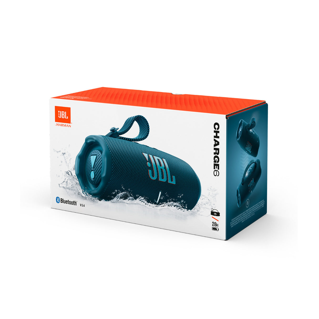 JBL Charge 6 Portable Waterproof Bluetooth Speaker (Blue)