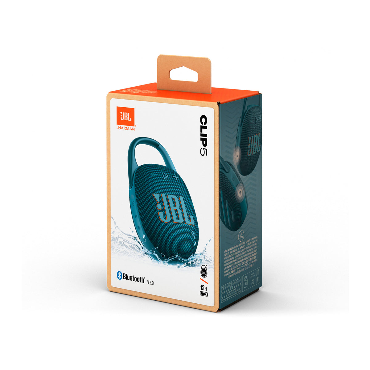 JBL Clip 5 Ultra-Portable Waterproof and Dustproof Bluetooth Speaker (Blue)