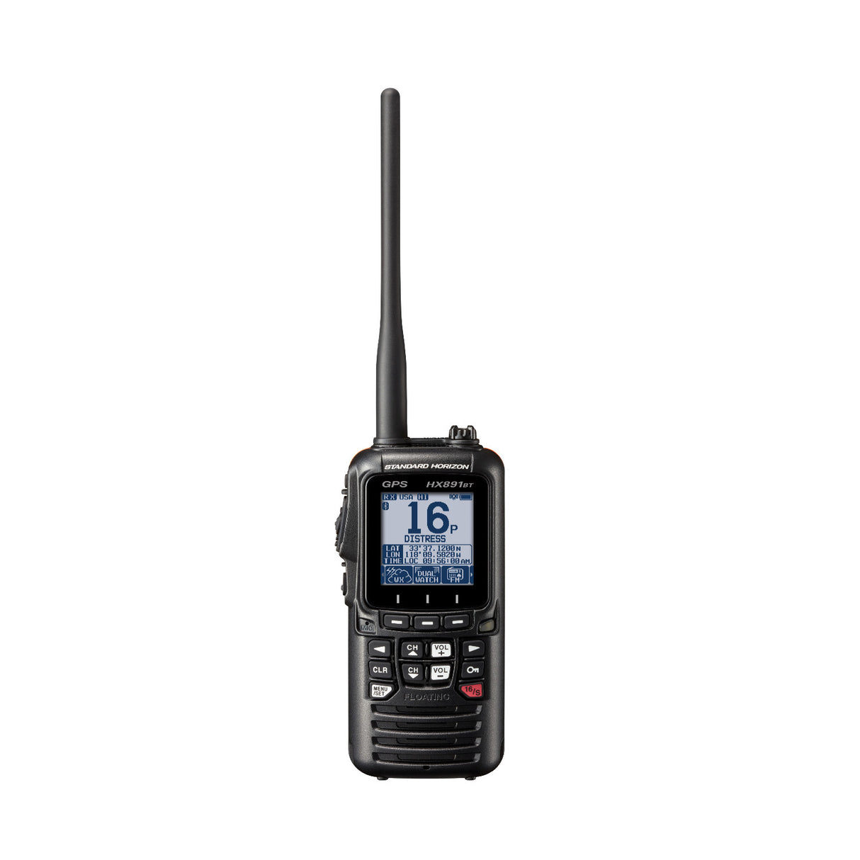 Standard Horizon HX891BT Floating 6W Handheld VHF/GPS/Bluetooth Marine Radio