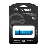 Kingston IronKey Vault Privacy 50 Series 16GB USB-C Flash Drive