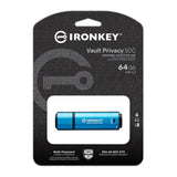 Kingston IronKey Vault Privacy 50 Series 64GB USB-C Flash Drive