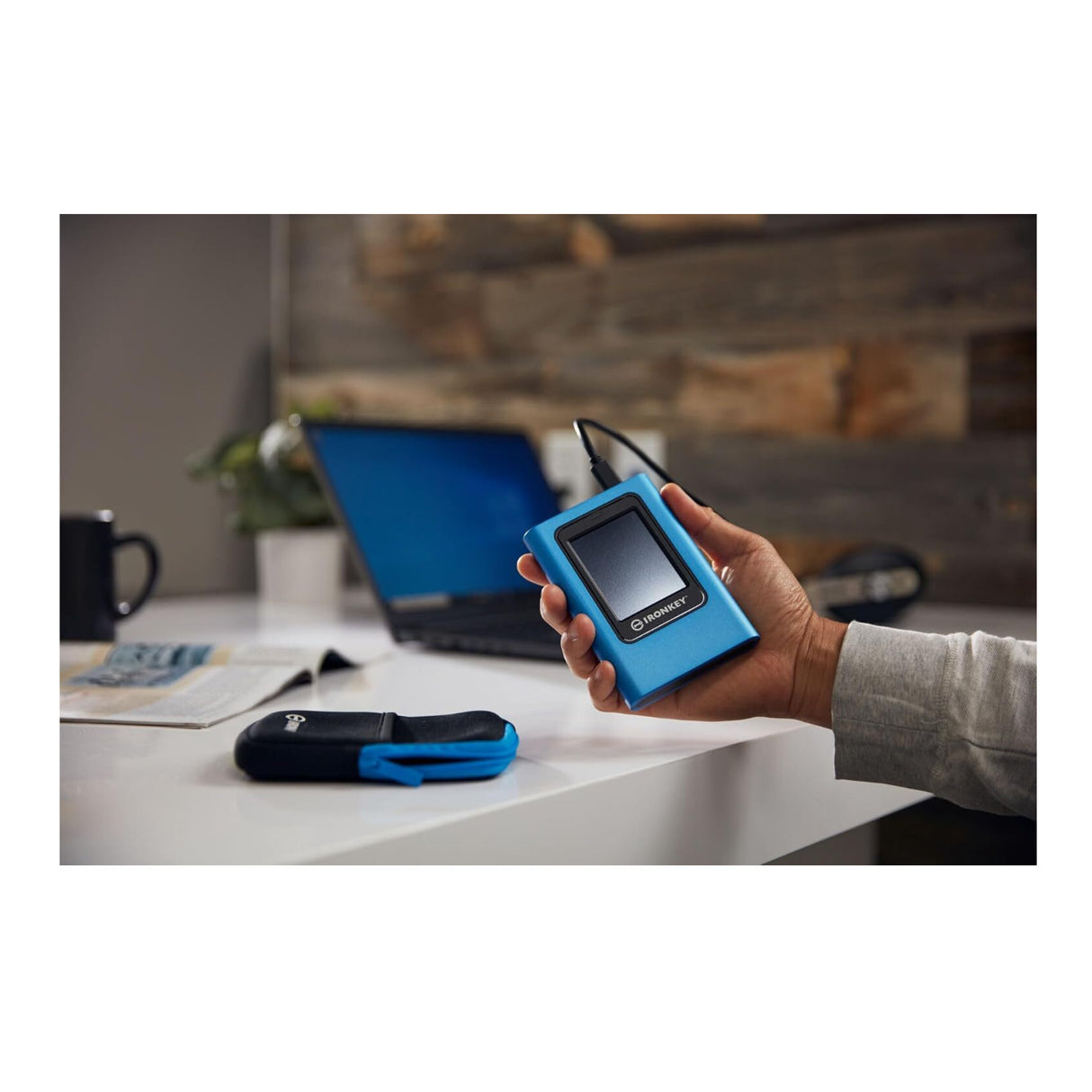 Kingston 7.6TB IronKey Vault Privacy 80 XTS-AES 256-bit Encrypted External SSD