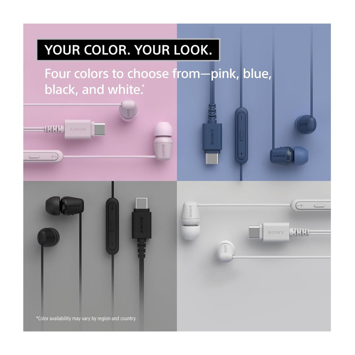 Sony IER-EX15C Wired USB-C In-ear Headphones (Black)