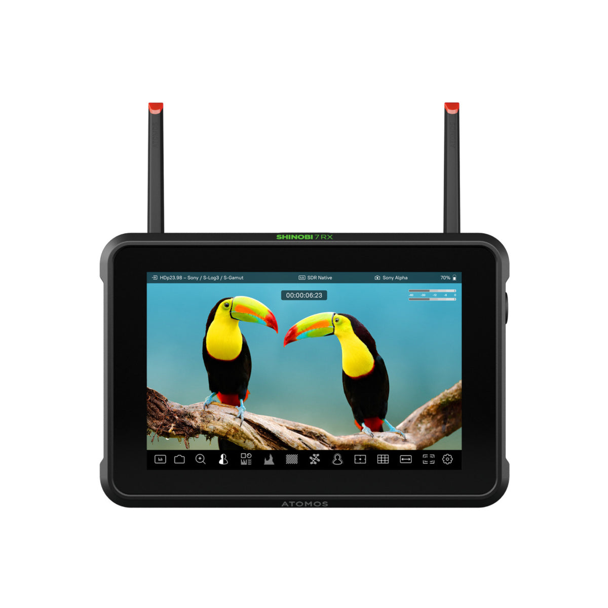 Atomos Shinobi 7 RX 7-inch HDR Monitor - 2200nit Ultra-Bright Touchscreen (Open Box)