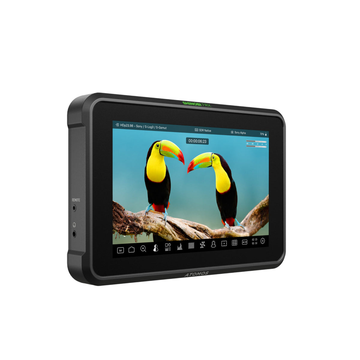 Atomos Shinobi 7 RX 7-inch HDR Monitor - 2200nit Ultra-Bright Touchscreen (Open Box)