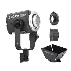 Aputure STORM 80c IP65 Weather-Resistant 80W Full-Color (Black) with Accessories